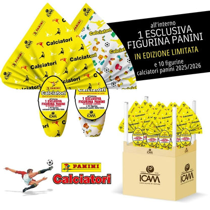 Œuf de Pâques Panini Footballers (10 autocollants + Édition Limitée Exclusive) 180gr.