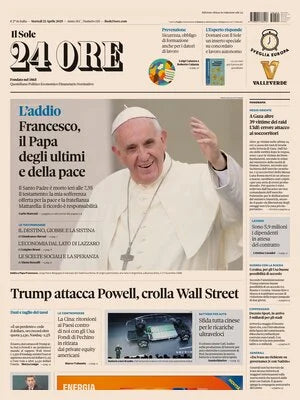 Giornali Edizione speciale Commemorativa della Morte di Papà Francesco