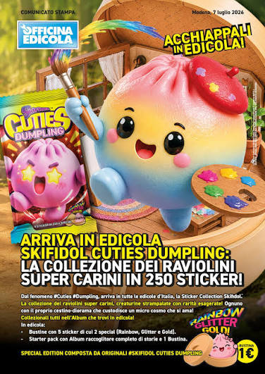 Set Album e/o bustine sigillate di Sticker Skifidol Cuties Dumpling (2026)