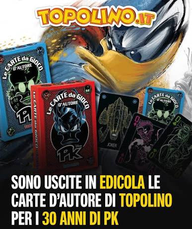 Fumetto TOPOLINO 3689 + 3690 Sigillato Edicola da Collezione + 2x Mazzo di carte 2026 Blisterato