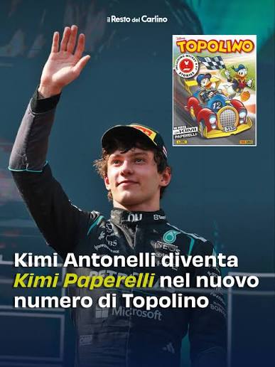 Fumetto TOPOLINO libretto n. 3693 da Collezione Cover dedicata a Kimi Antonelli