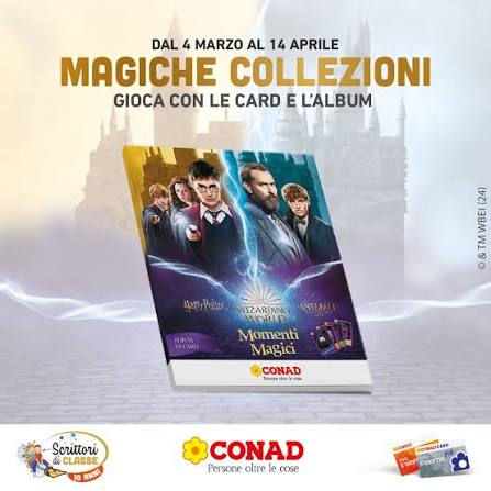 Album e/o bustine di figurine Harry Potter - Momenti Magici Conad 2024