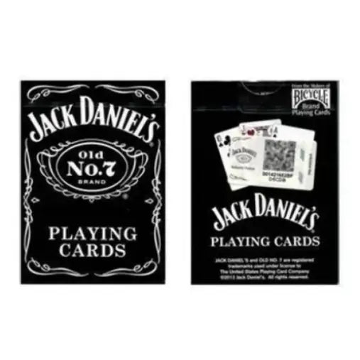 1x Mazzo di Carte da gioco JACK DANIELS no.7 Bicycle Poker Magia Illusionismo