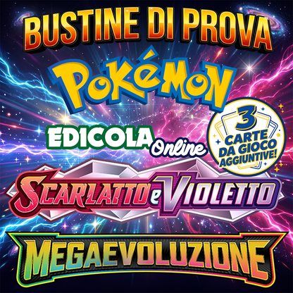 Packs simples Pokémon ITA scellés - 3 cartes de jeu d'extension en italien