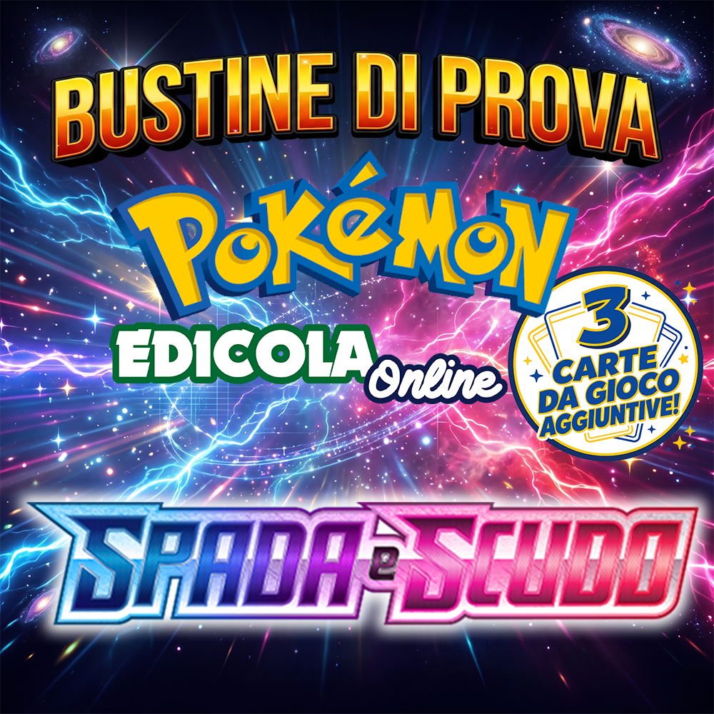 Bustine Pokémon Spada e Scudo da 3 carte – Sigillate in italiano