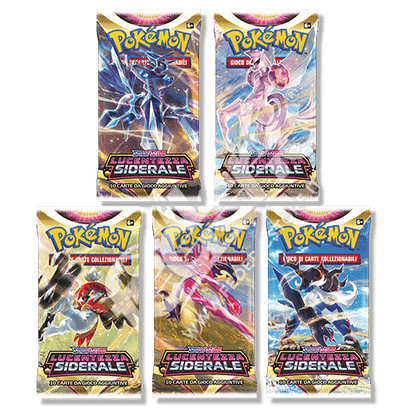 Bustine singole Pokémon ITA Sigillate - 10 Carte da Gioco espansioni in Italiano
