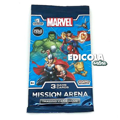 Bustina Sigillata da 3 Card Marvel Mission Arena TCG (1 Edition)