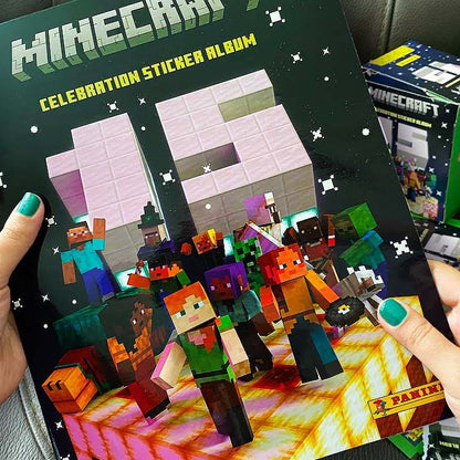 Album und Figur von MINECRAFT Celebration 15 Aufkleber – Panini