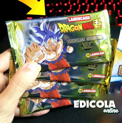 Una Bustina Sigillata di DRAGON BALL Super - UNIVERSAL SURVIVAL - Limited GOLD Edition Dragonball 2019