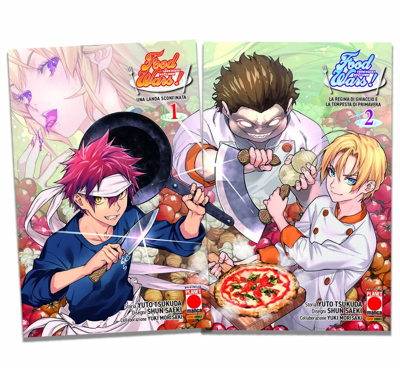 Set 2 fumetti Food Wars 1 e 2 Cover Variant Lucca Comics & Games 2024