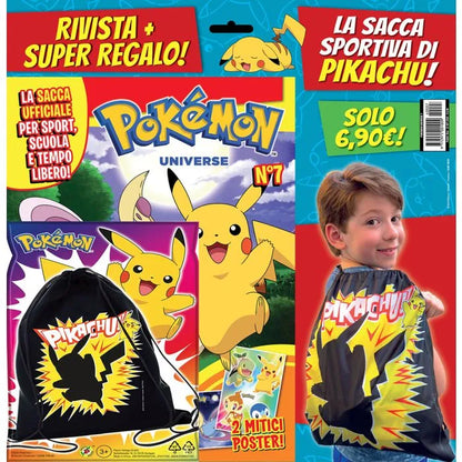 Rivista Pokemon Universe 9 - con gadget la sacca sportiva di Pokémon!
