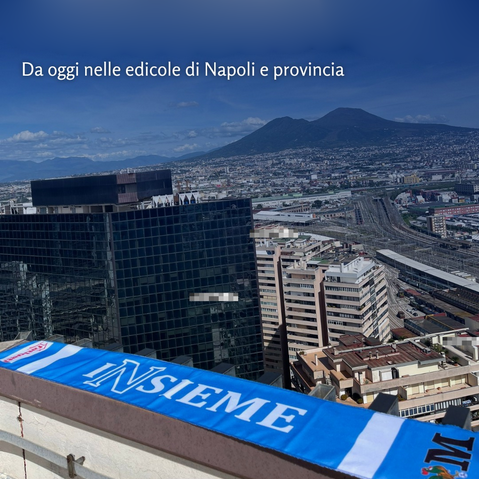 Écharpe officielle Il Mattino : Let's Go Get Them - Let's Believe - Core Azzurro - Together