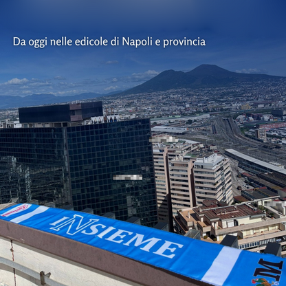 Écharpe officielle Il Mattino : Let's Go Get Them - Let's Believe - Core Azzurro - Together
