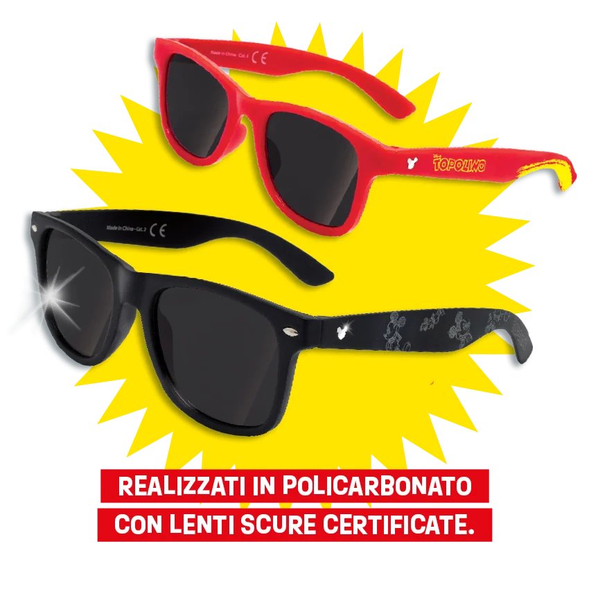 Fumetto Topolino n. 3687 Con Gadget Occhiali da Sole ( Adulto o Bambini )