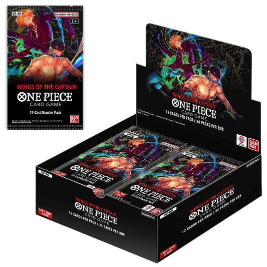 One Piece - Présentoir OP6 Ailes du Capitaine 12 cartes - Edition anglaise (24 pièces)