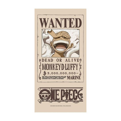 Serviette de plage officielle One Piece 160x80 - Motif « Monkey D. Luffy » recherché