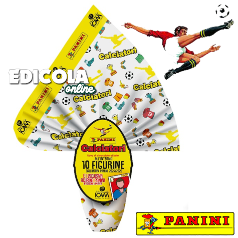 Œuf de Pâques Panini Footballers (10 autocollants + Édition Limitée Exclusive) 180gr.