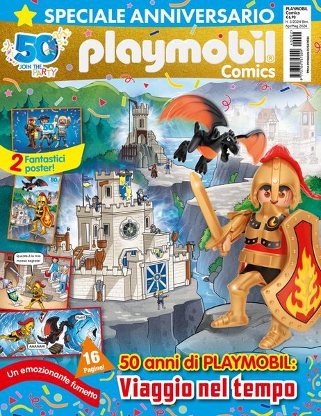 Magazine Playmobil special n. 2 del 2024- Speciale 50° anniversario + Cavaliere + Drago