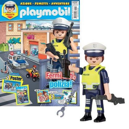 Playmobil Magazine - N°2 de 2024 + Policier avec radio et accessoires