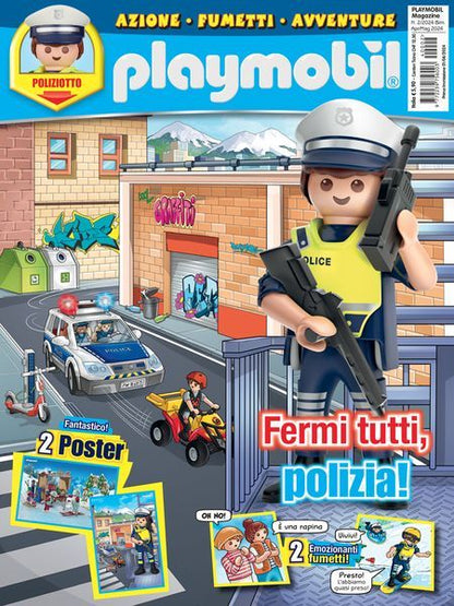 Playmobil Magazine - N°2 de 2024 + Policier avec radio et accessoires