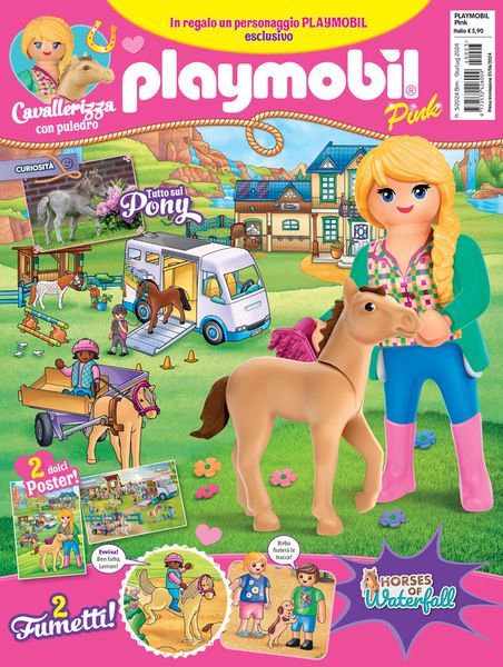 Magazine Playmobil Pink - n.3 del 2024 + Cavallerizza con puledro
