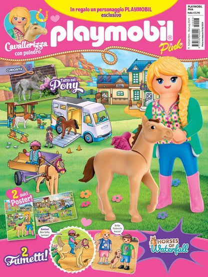 Magazine Playmobil Pink - n.3 del 2024 + Cavallerizza con puledro