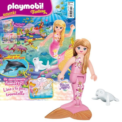 Magazine Playmobil Pink - N°4 de 2024 + Sirène avec bébé phoque