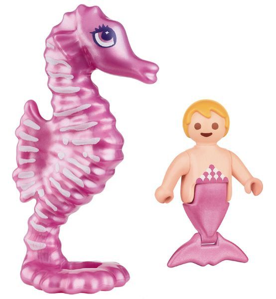Magazine Playmobil Pink - n.6 del 2024 + Baby sirena + Cavalluccio marino
