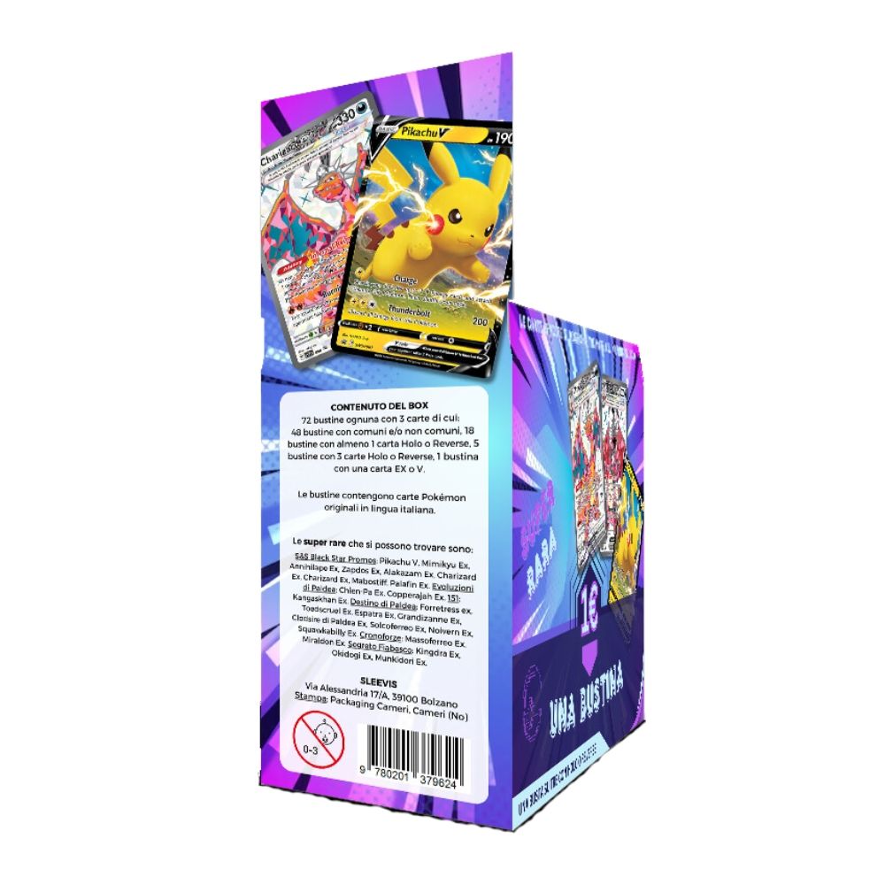Pokémon 151 packs uniques - Scellé ITA - 3 cartes de jeu d'extension en italien