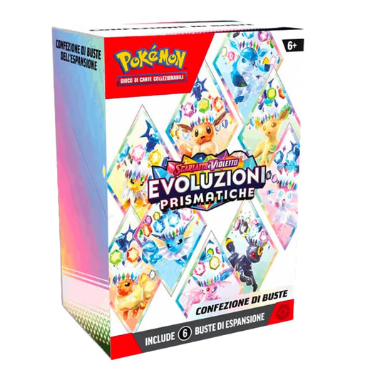 Pokemon Evoluzion i Prismatiche 6 buste Scarlatto e Violetto
