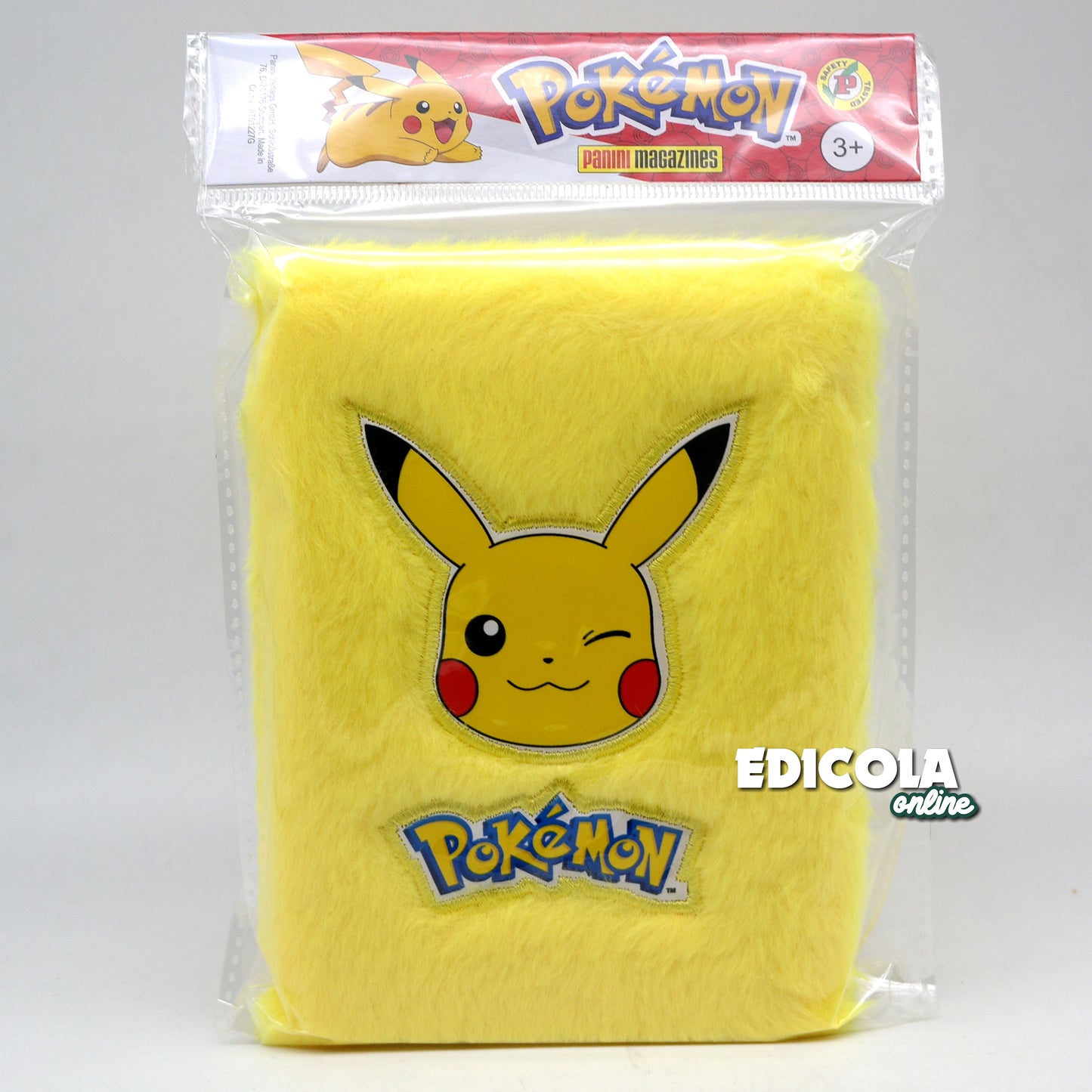 Journal Pokémon avec couverture en peluche