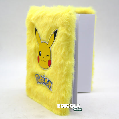 Journal Pokémon avec couverture en peluche