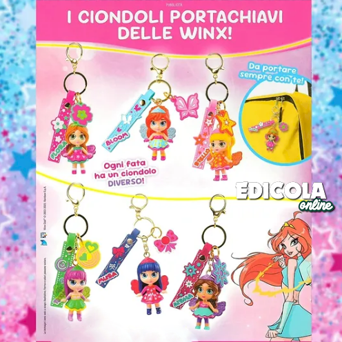 Magico Portachiavi 3D Ciondolo delle Winx - Scegli il tuo...