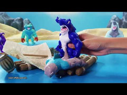 Personaggi AQUA MONSTER FLEX Monsterflex Allungamostri Allungabili Mostri Marini