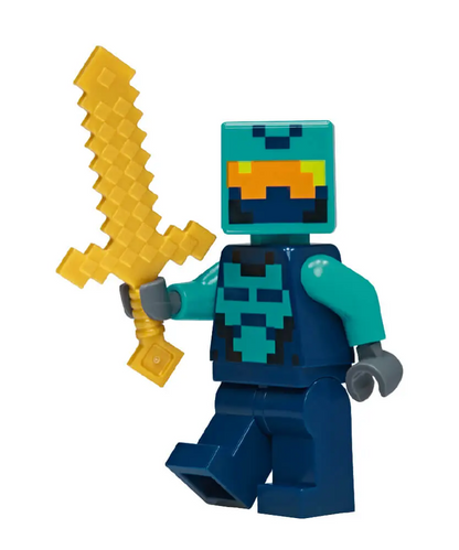 Rivista LEGO Minecraft n.9 + SET LEGO: EROE DEL NETHER + ENDERMAN