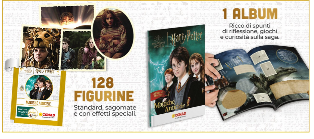 Album e/o bustine di figurine Harry Potter - Magiche Amicizie Conad 2022