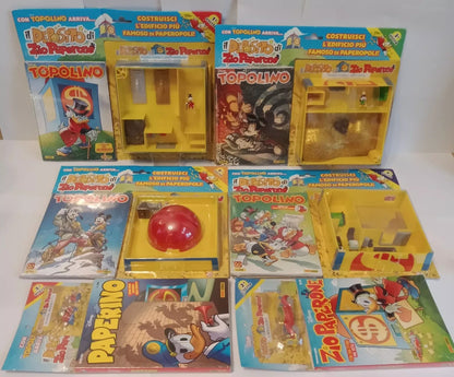 Set 6 Mickey Mouse Collection UNCLE Scrooge's Warehouse Komplettes Disney-Gadget