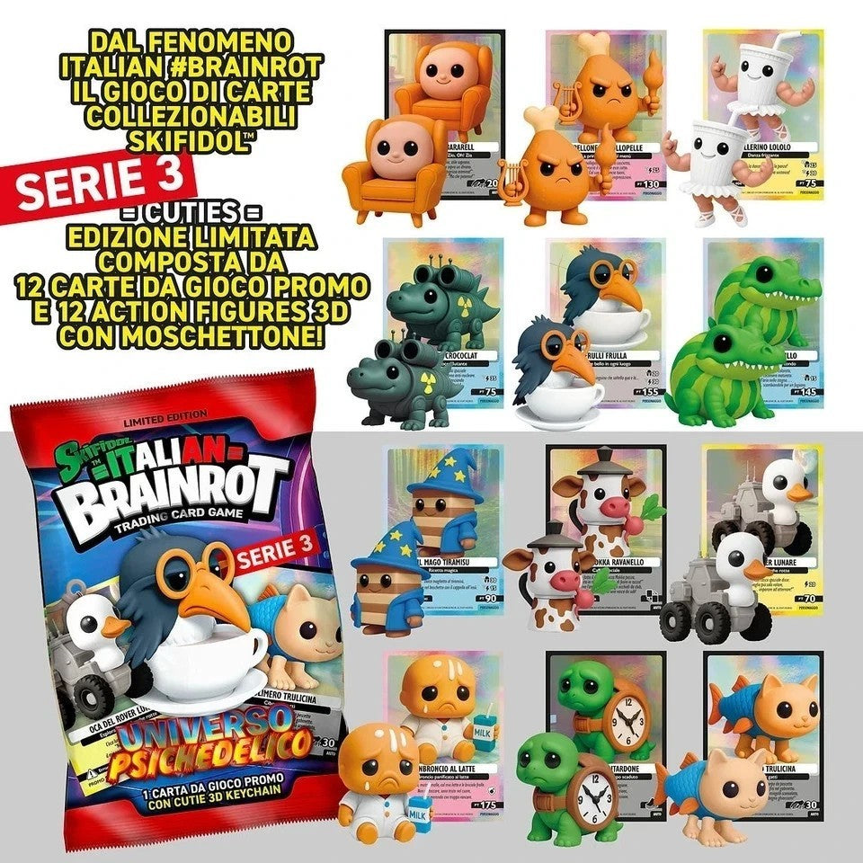 Skifidol Italian Brainrot - Serie 3 Cuties 3D 2025