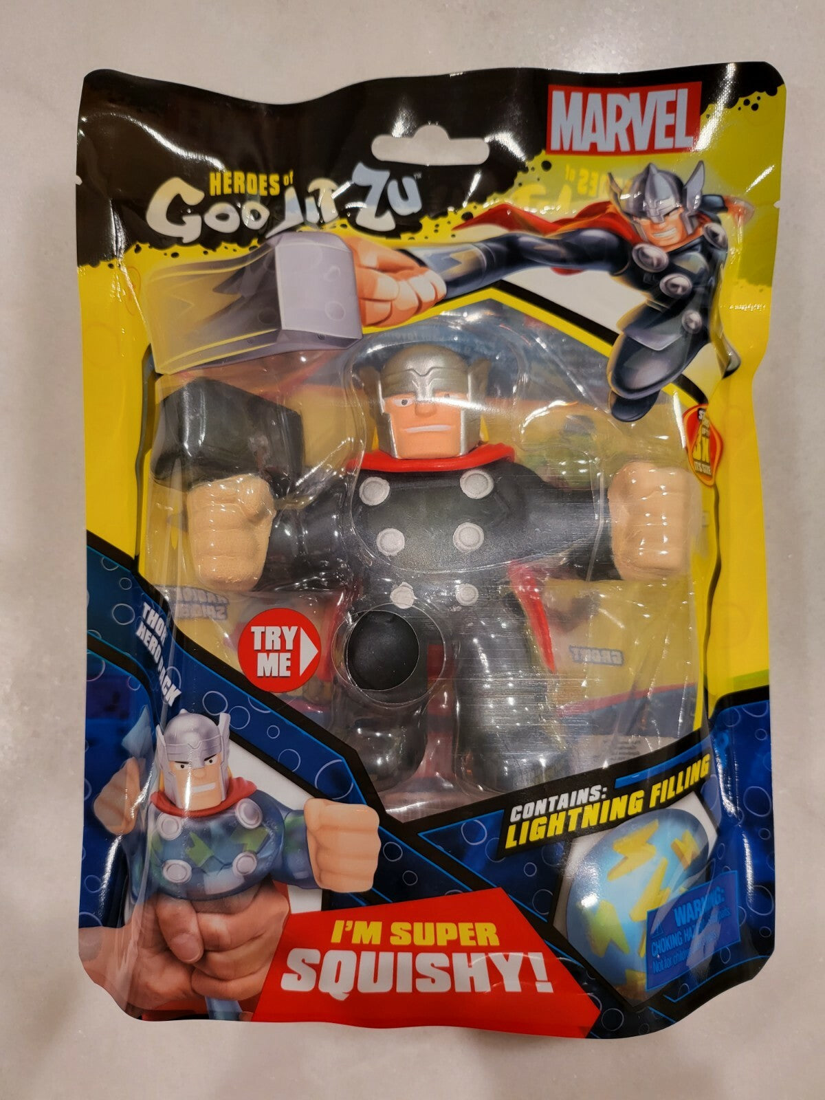 Heroes of Goo Jit Zu - Marvel Hero - Thor Action Figure Squisky