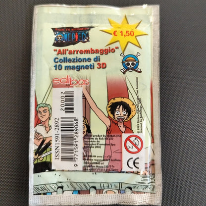 Bustina Sigillata di ONE PIECE All' Arembaggio - Personaggio Magnete 3D Ufficiale della Serie TV