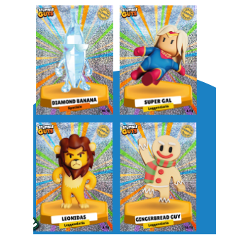 Set RAINBOW Edition Official Card STUMBLE GUYS Limited Banana