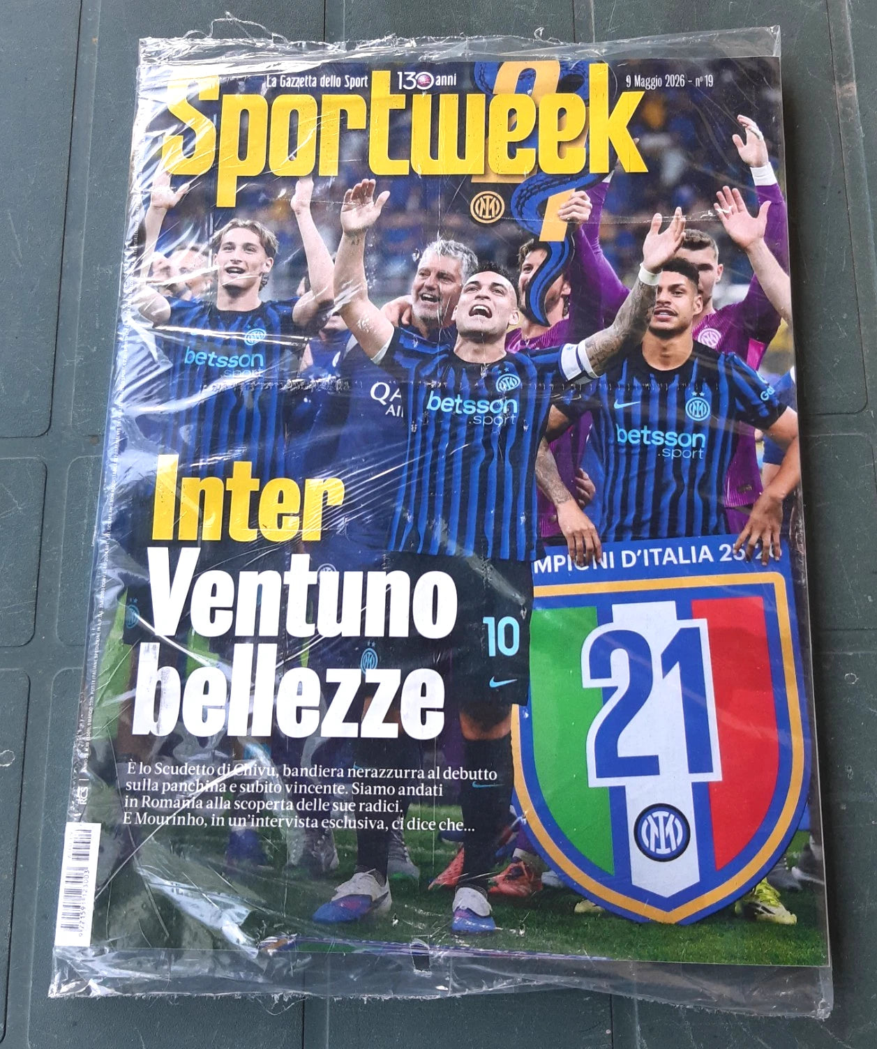Sportweek del 9 e/o 23 Maggio 2026 Scudetto 21° Inter (Gazzetta dello Sport)