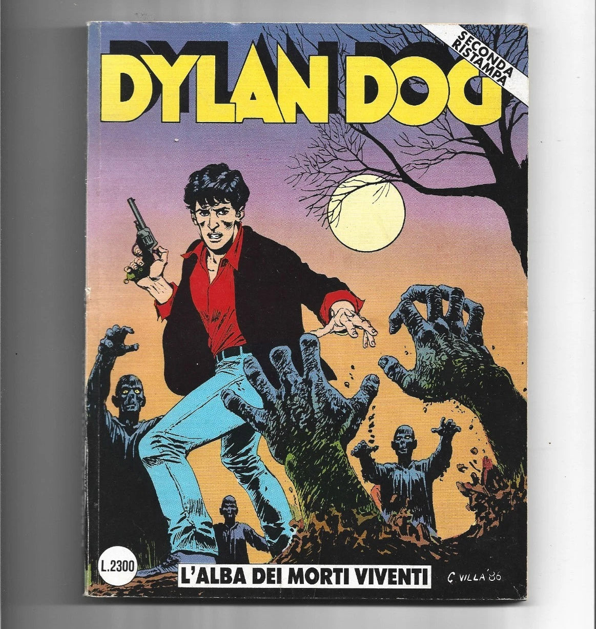 DYLAN DOG comic no. 1 Dawn of the Living Dead (Second Reprint) 1991