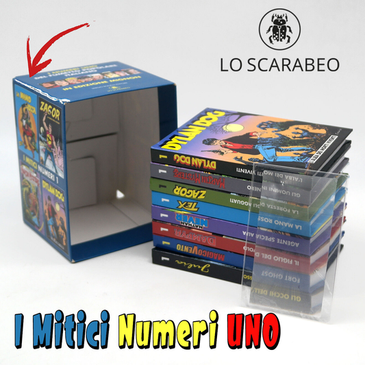 Los 8 Comics Mignon Lo Scarabeo Nummern Nr. 1 DYLAN DOG NATHAN NEVER ZAGOR TEX