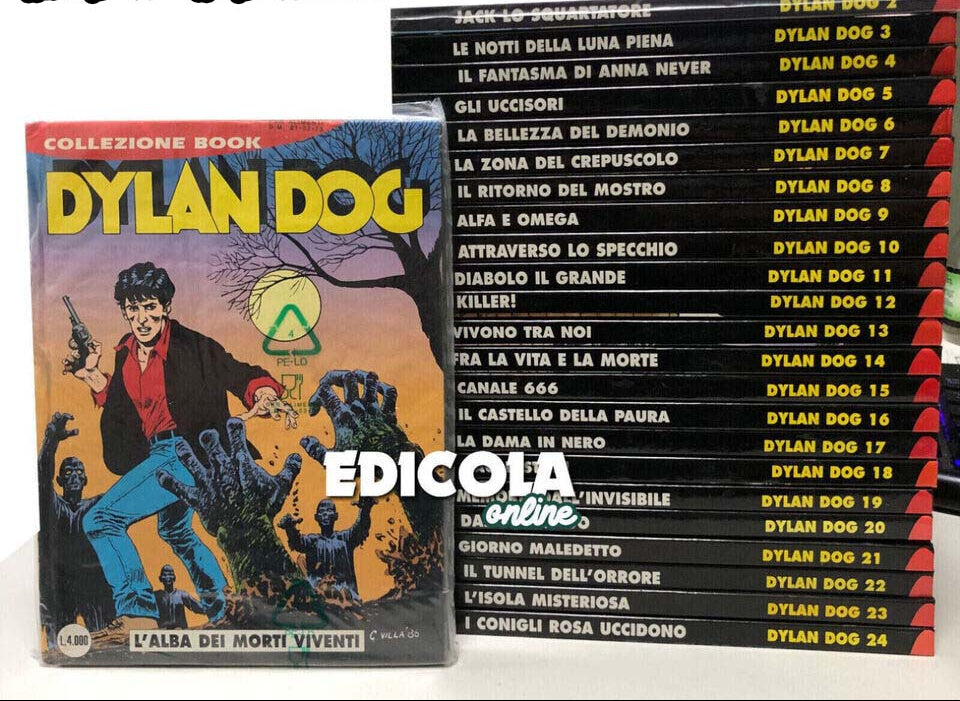 Collection de bandes dessinées DYLAN DOG, numéros 1 à 41, réimpressions reliées.