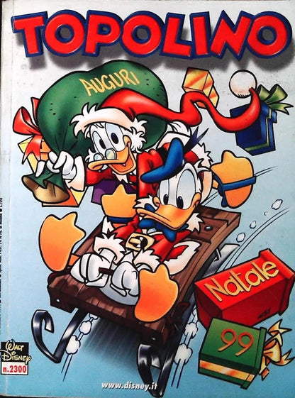 Viele Mickey-Mouse-Comics-Spezialbroschüren, die der Weihnachtsvariante gewidmet sind