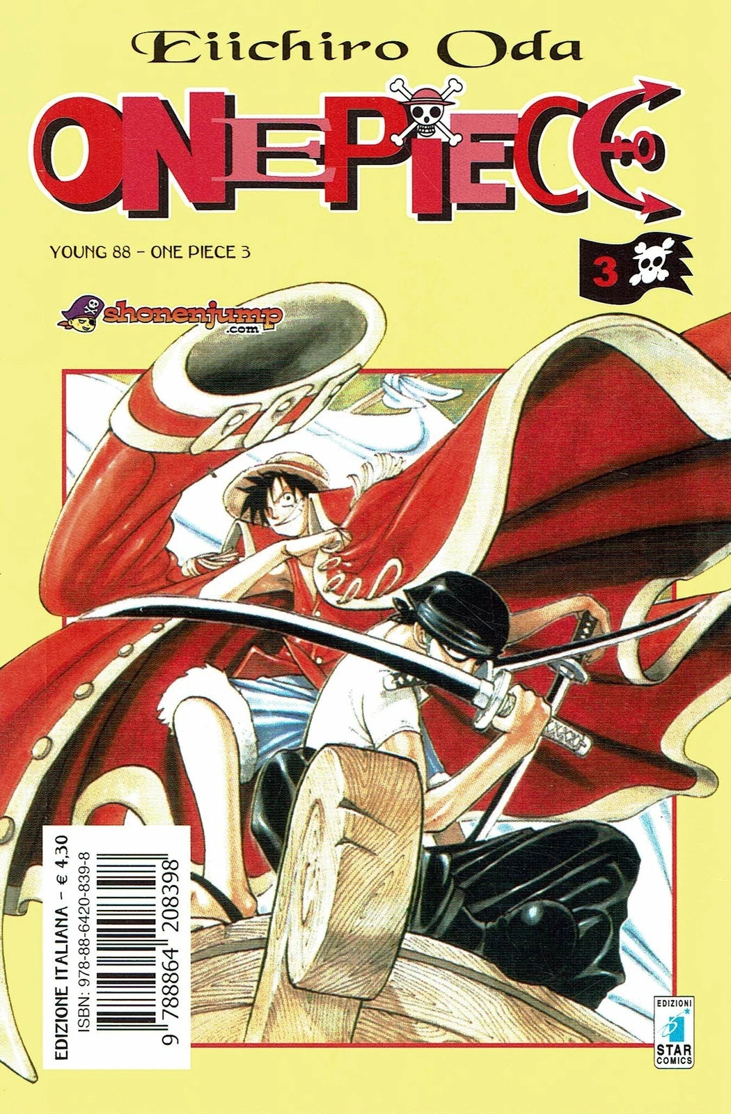 Fumetto One Piece n. 3 di Eiichiro Oda edizione Star Comics
