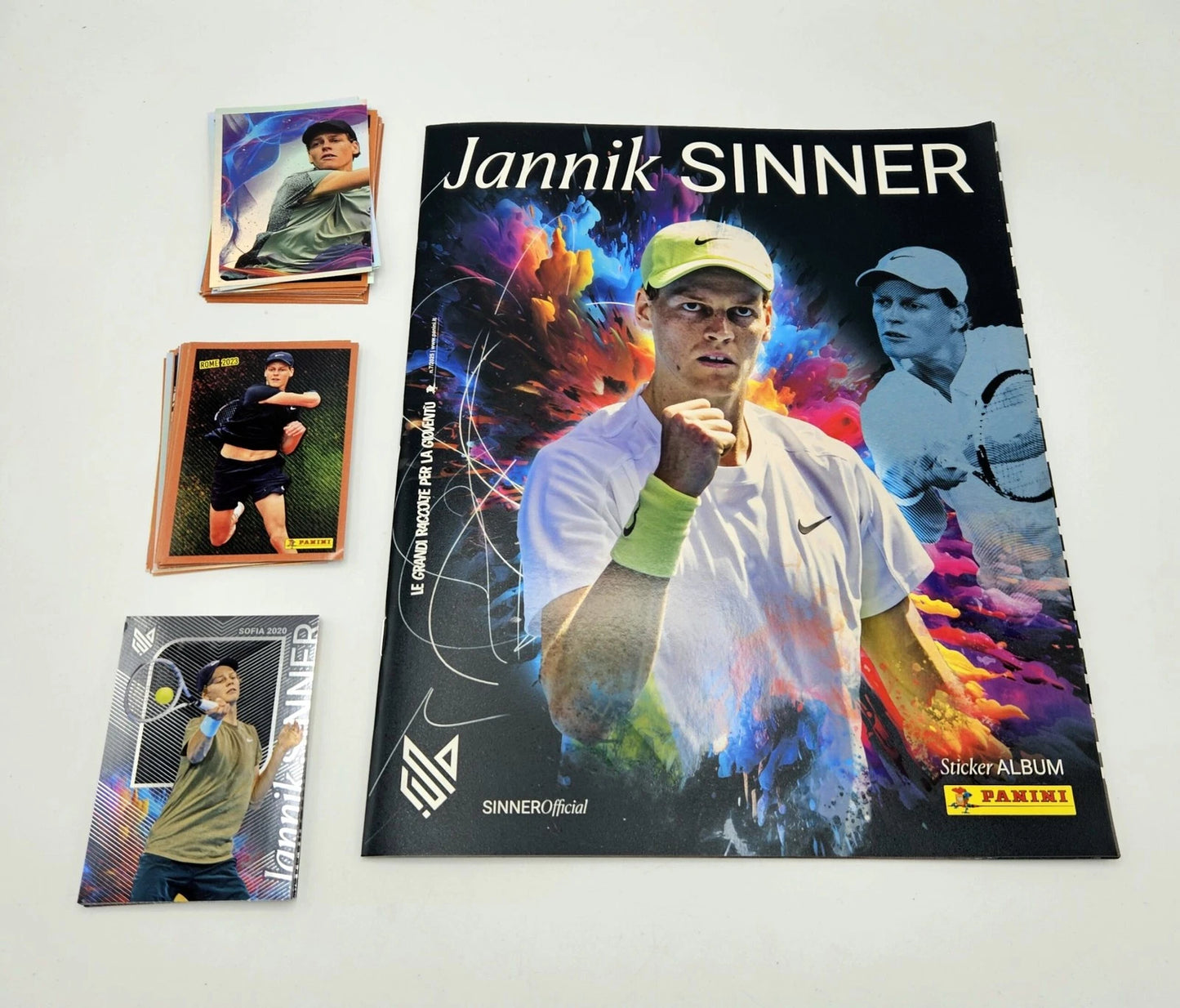 Set Album e/o Bustine Jannik Sinner - Panini 2025