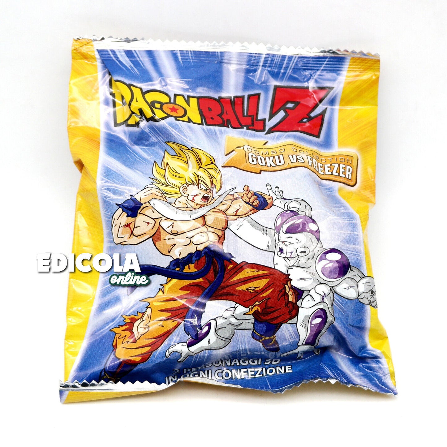 1x Sealed Surprise Envelope of 2 Characters DRAGON BALL Z Vintage Figure 3D Goku