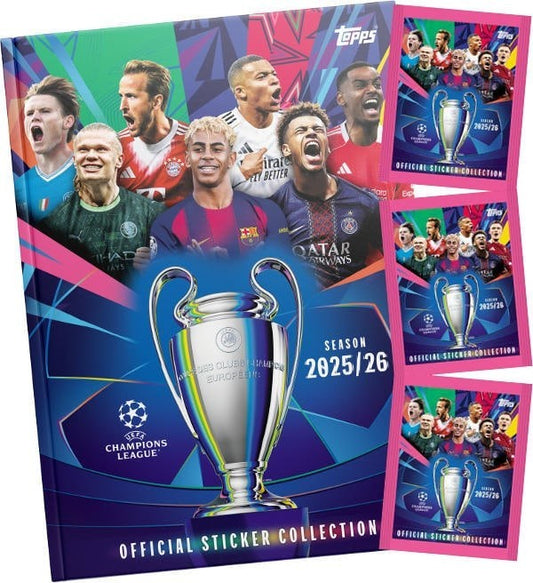 Komplettes Album mit Aufklebern für Fußballspieler CHAMPIONS LEAGUE 2016-17 Topps UEFA 2017